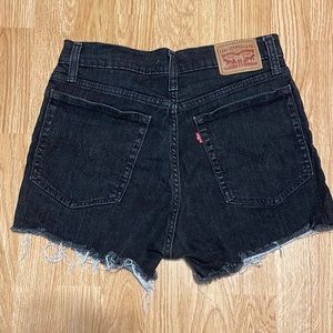 Levi’s high rise cut off shorts